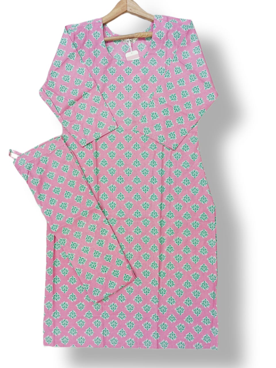 PREMIUM PRINTED COTTON KURTI PANT SET